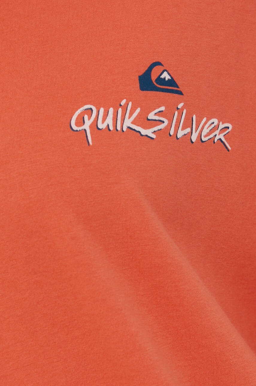 Quiksilver Памучна тениска в оранжево - Pepit.bg