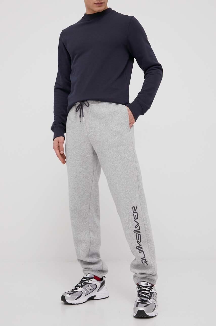 Quiksilver Панталони мъжко в сиво с принт - Pepit.bg