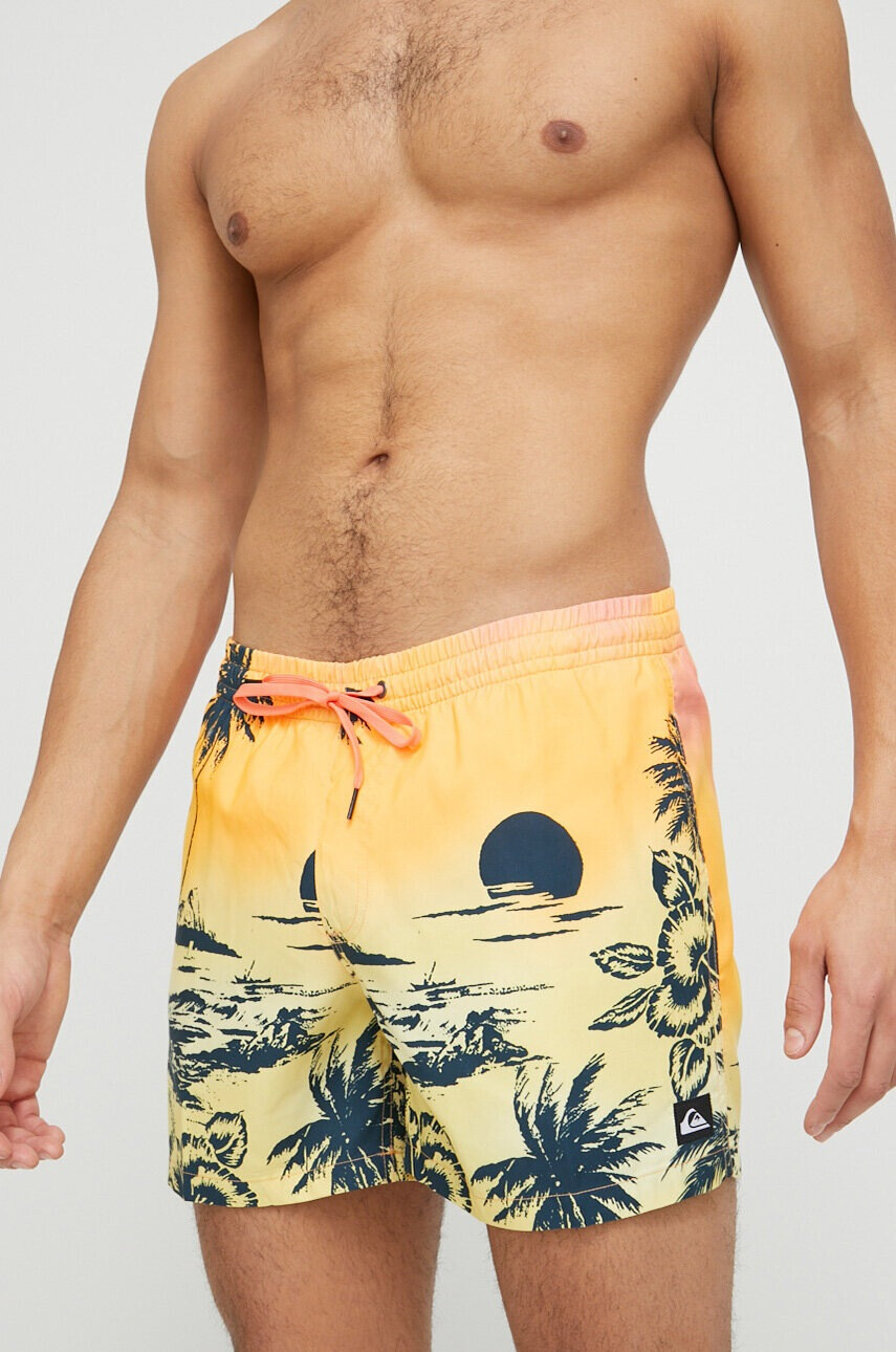 Quiksilver Плувни шорти в оранжево - Pepit.bg