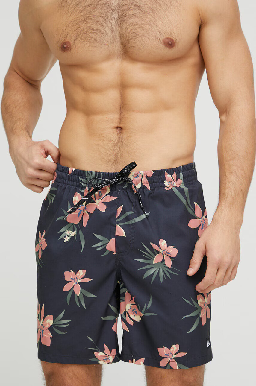 Quiksilver Плувни шорти в черно - Pepit.bg