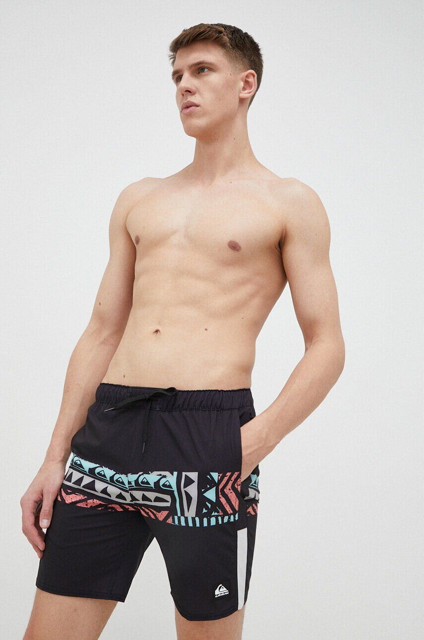 Quiksilver Плувни шорти в черно - Pepit.bg