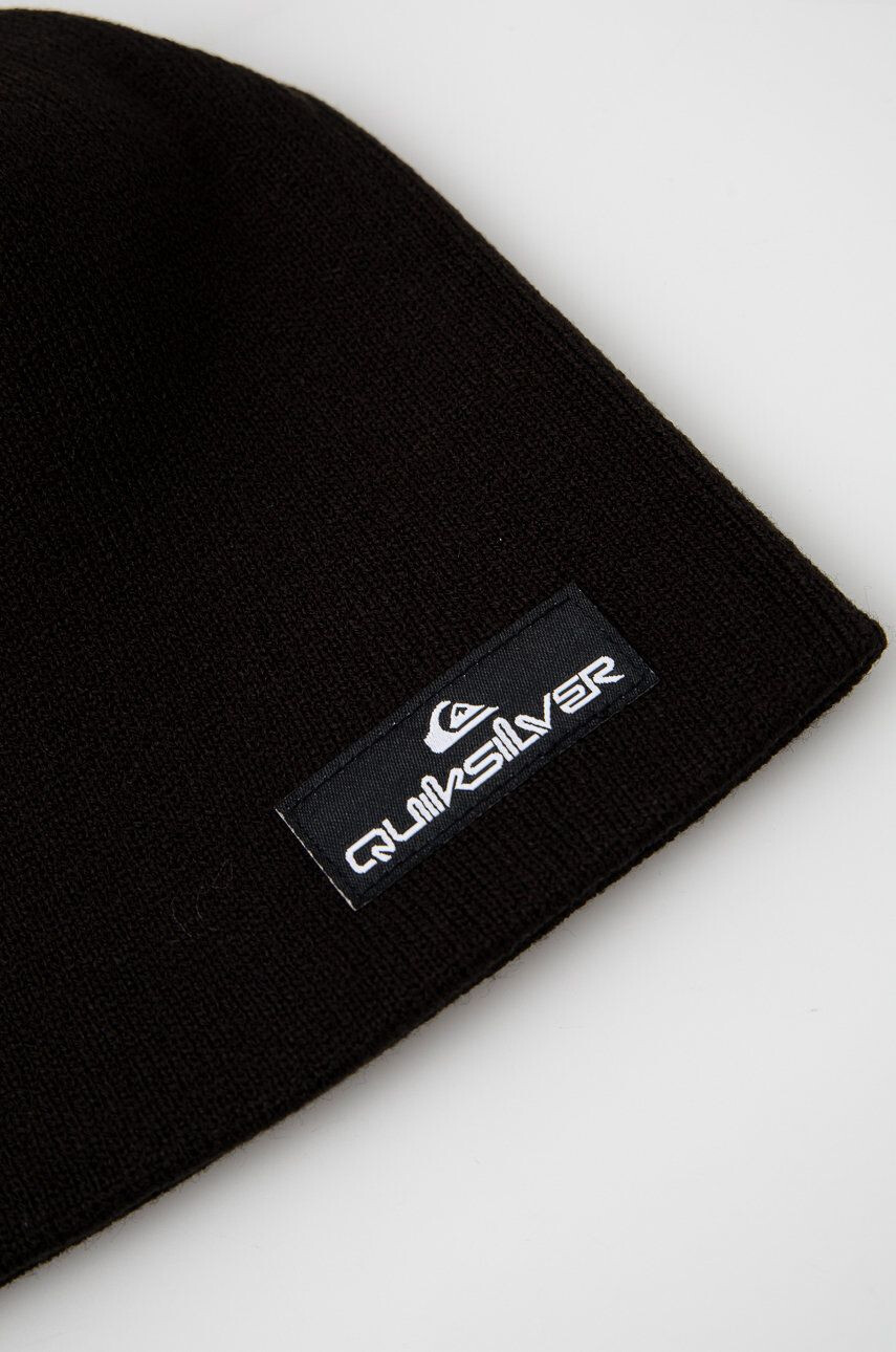 Quiksilver Шапка в черно с фина плетка - Pepit.bg