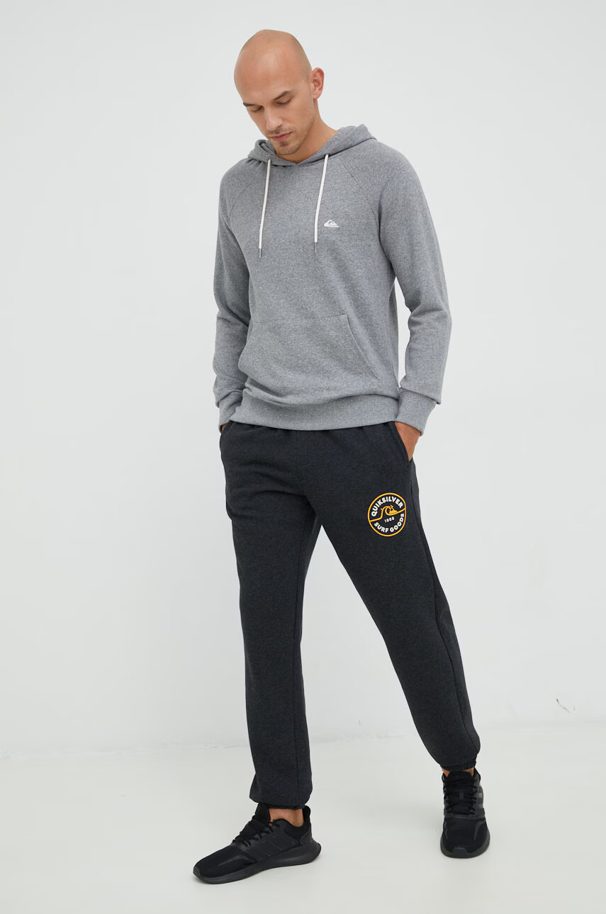 Quiksilver Суичър в сиво меланж на - Pepit.bg
