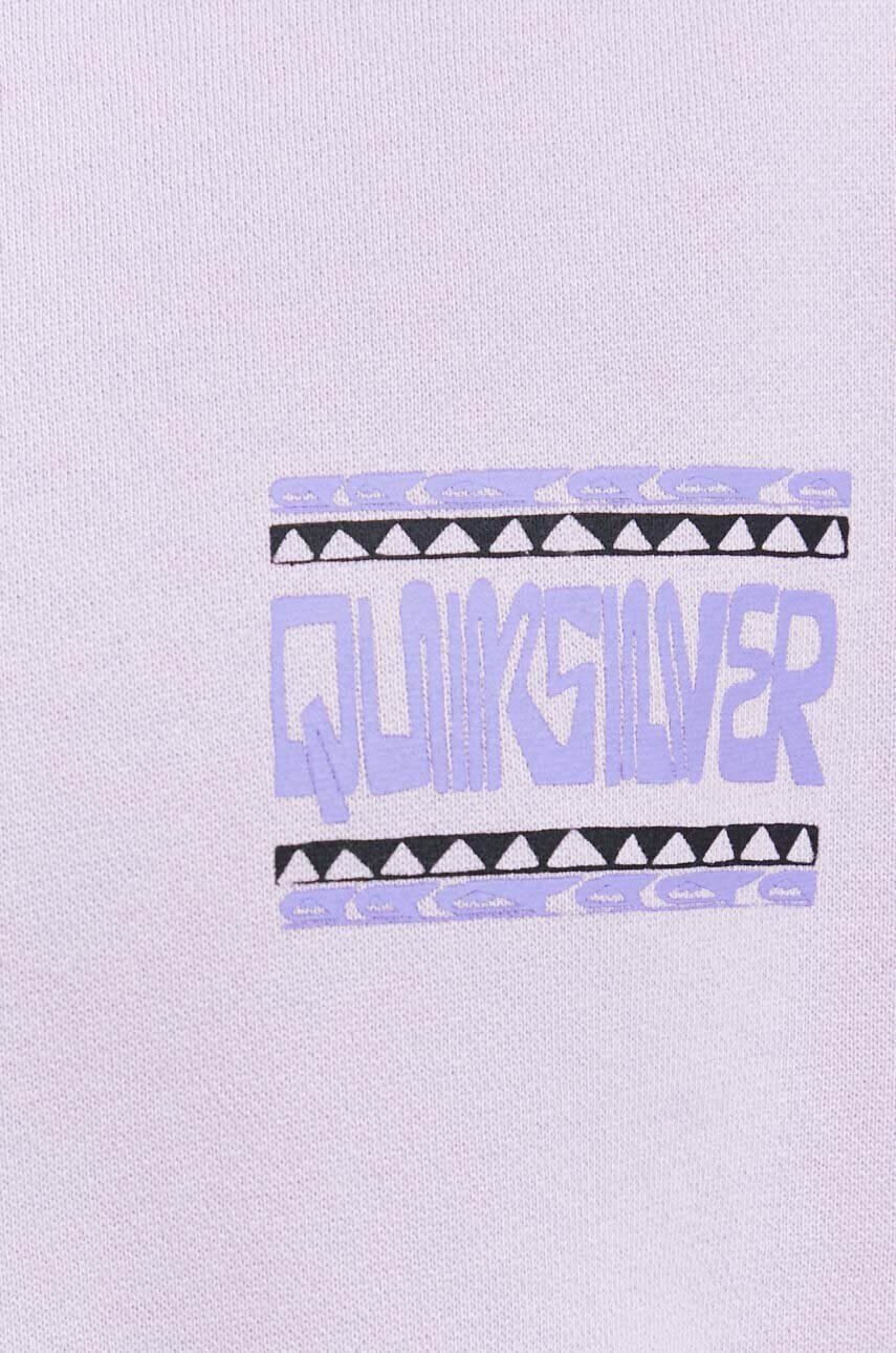 Quiksilver Суичър в лилаво с качулка с принт - Pepit.bg