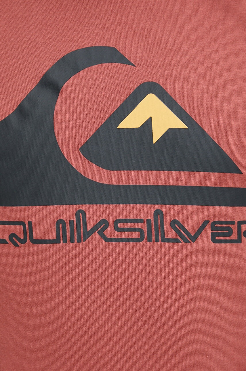 Quiksilver Суичър в бордо с качулка с принт - Pepit.bg