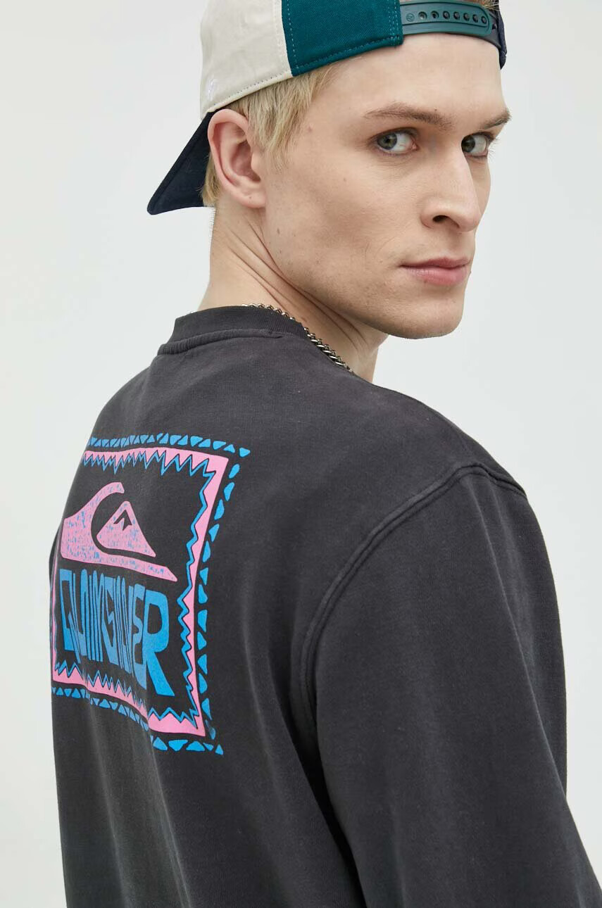 Quiksilver Суичър в сиво с принт - Pepit.bg