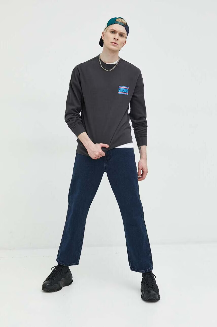 Quiksilver Суичър в сиво с принт - Pepit.bg