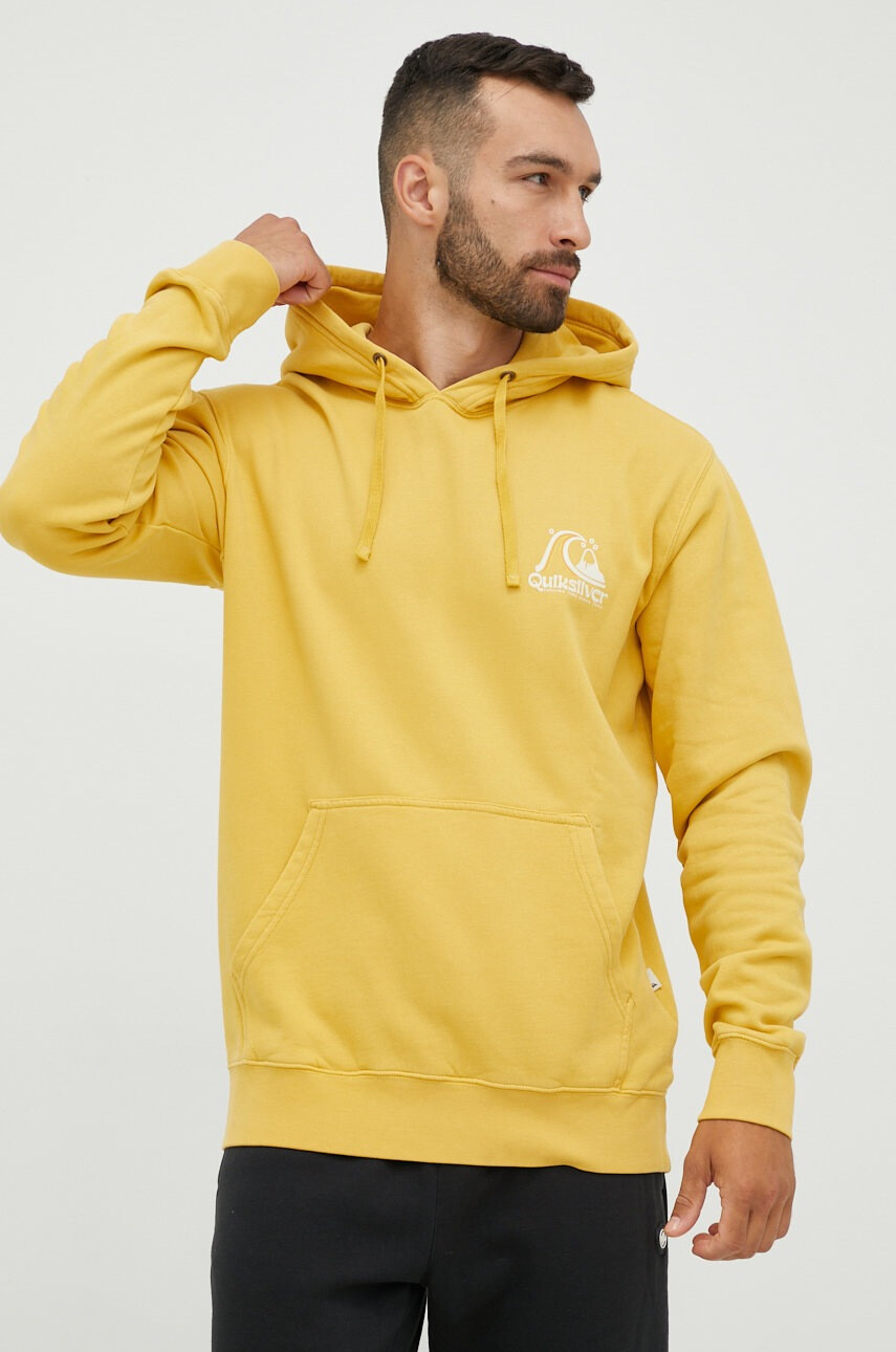 Quiksilver Суичър в жълто с принт - Pepit.bg