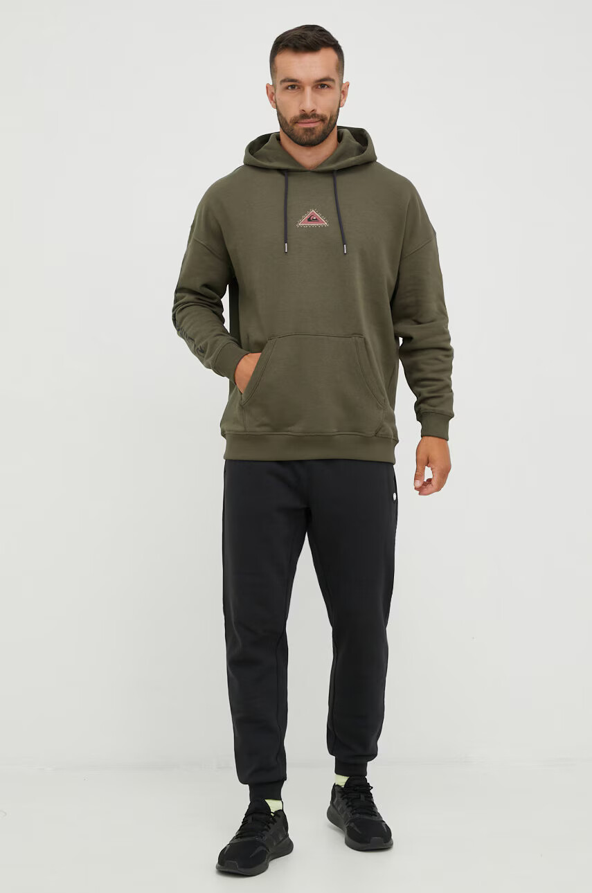 Quiksilver Суичър в зелено с принт - Pepit.bg