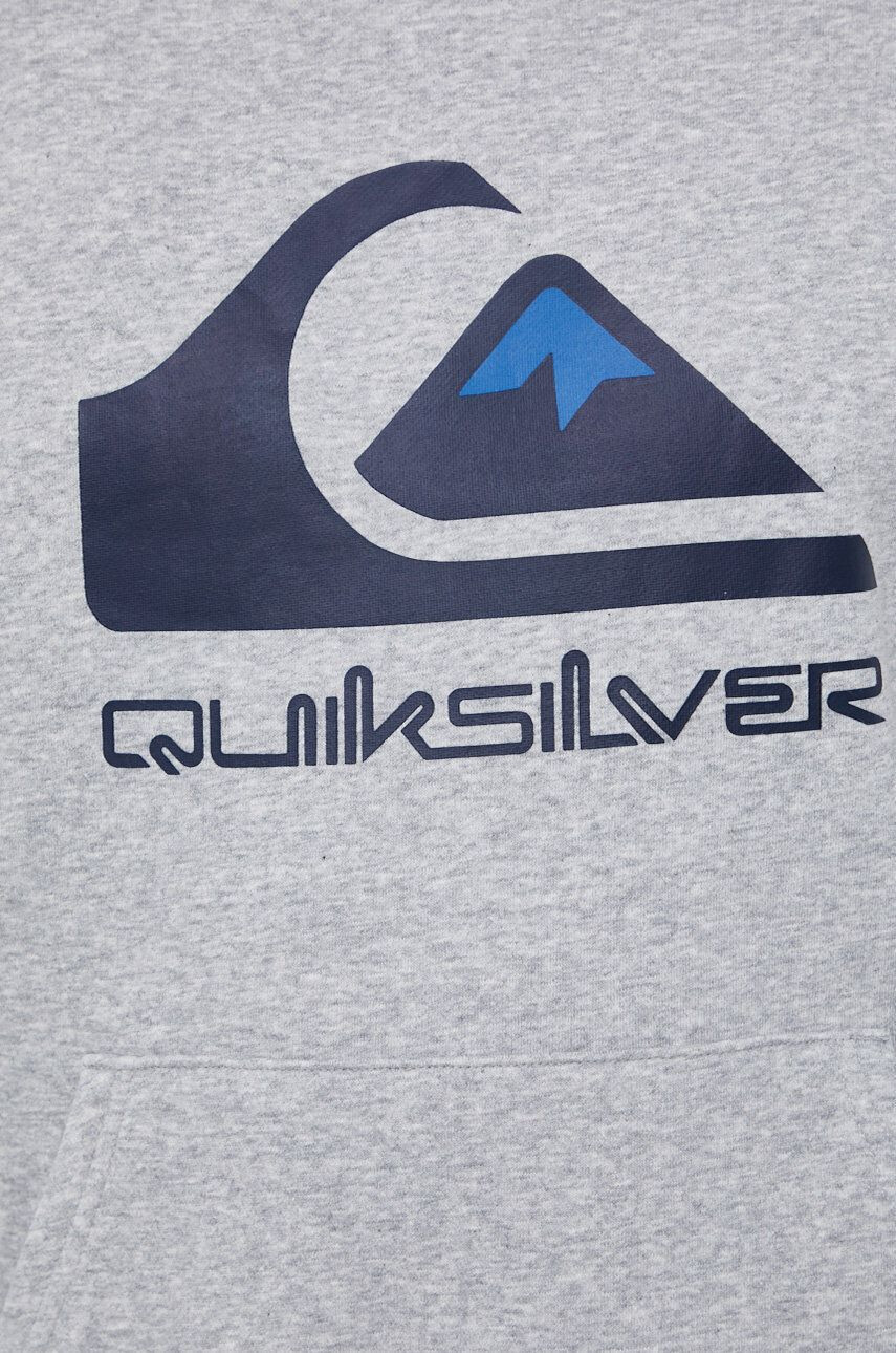 Quiksilver Суичър мъжки в сиво с принт - Pepit.bg