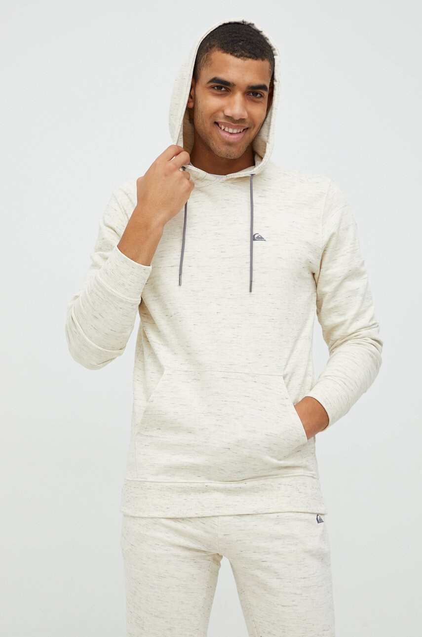 Quiksilver Суичър в бяло меланж на - Pepit.bg
