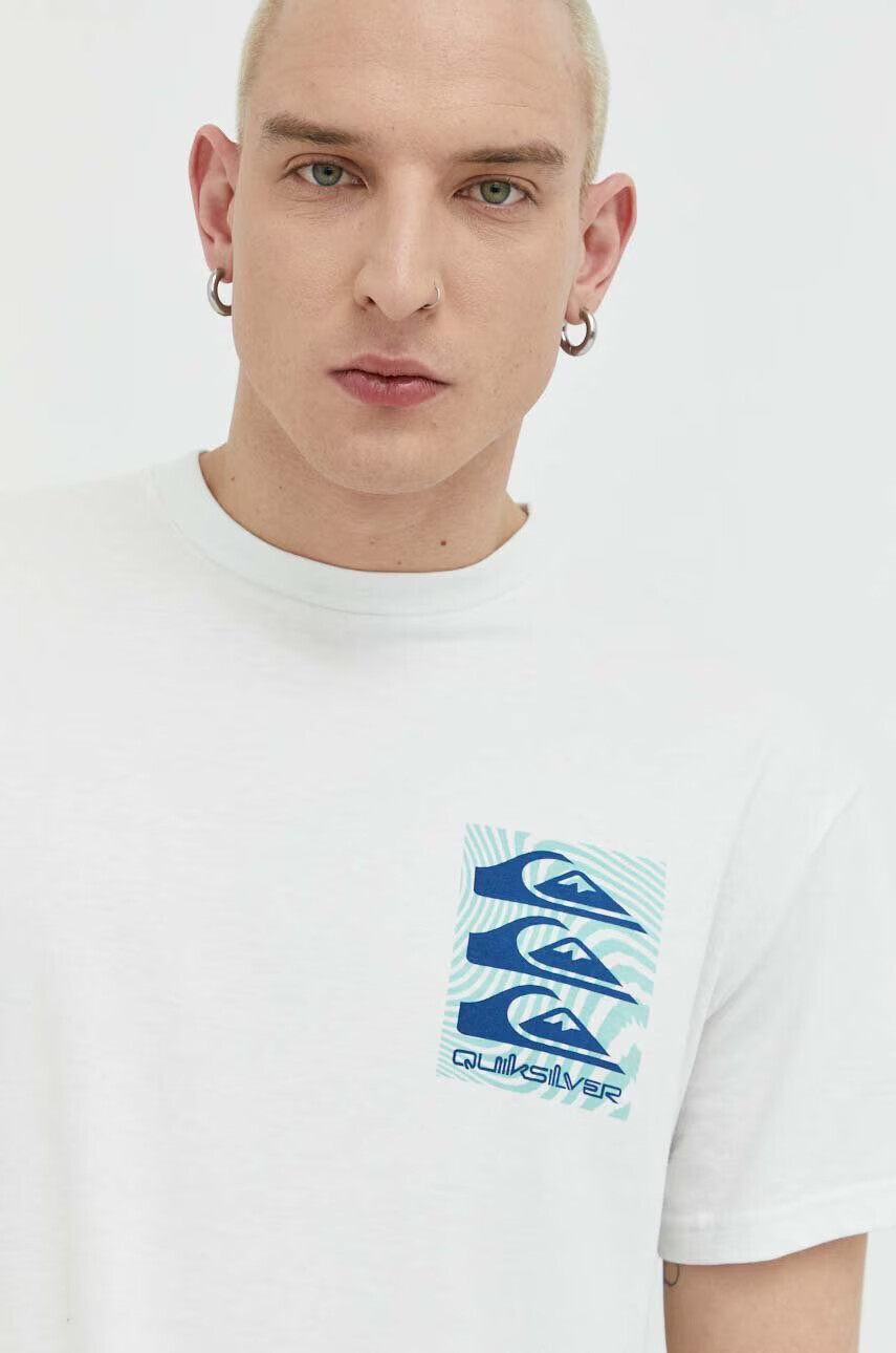 Quiksilver Тениска в синьо с принт - Pepit.bg