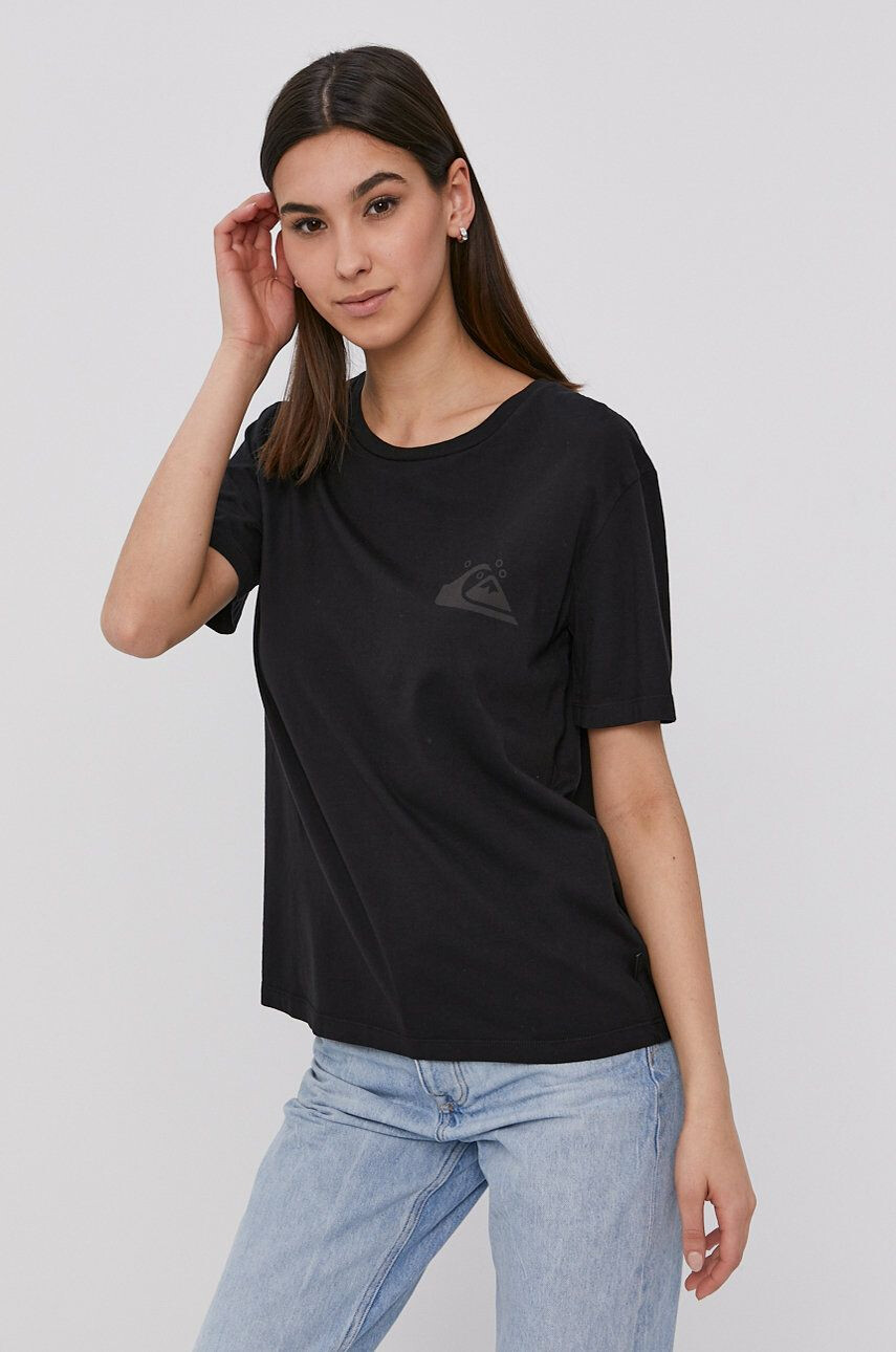 Quiksilver Тениска дамска в черно - Pepit.bg