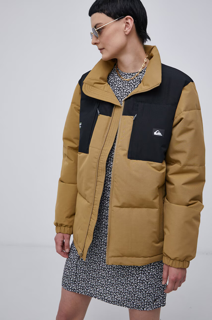 Quiksilver Яке дамско в зелено със зимна изолация - Pepit.bg