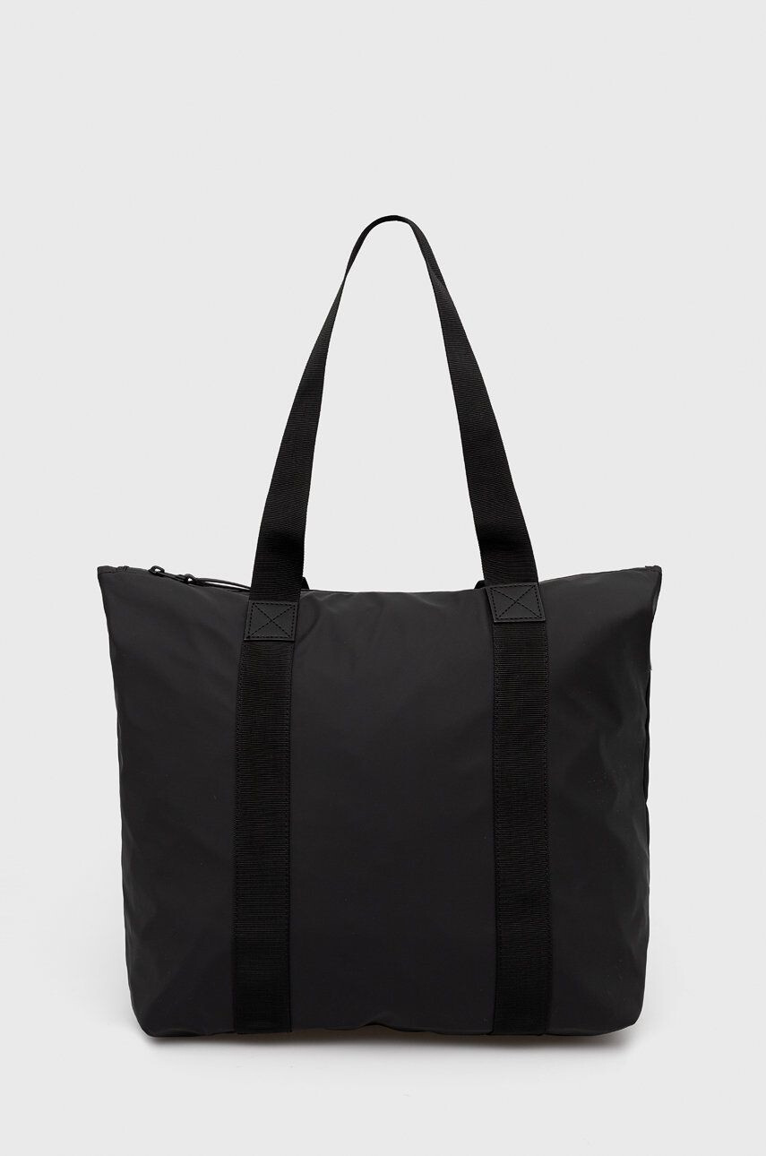 Rains Чанта 12250 Tote Bag Rush в черно - Pepit.bg