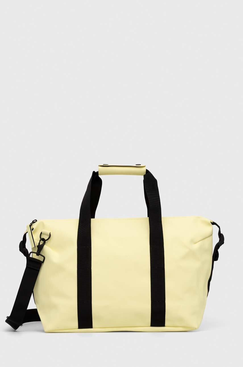 Rains Чанта 13190 Weekend Bag Small в жълто - Pepit.bg