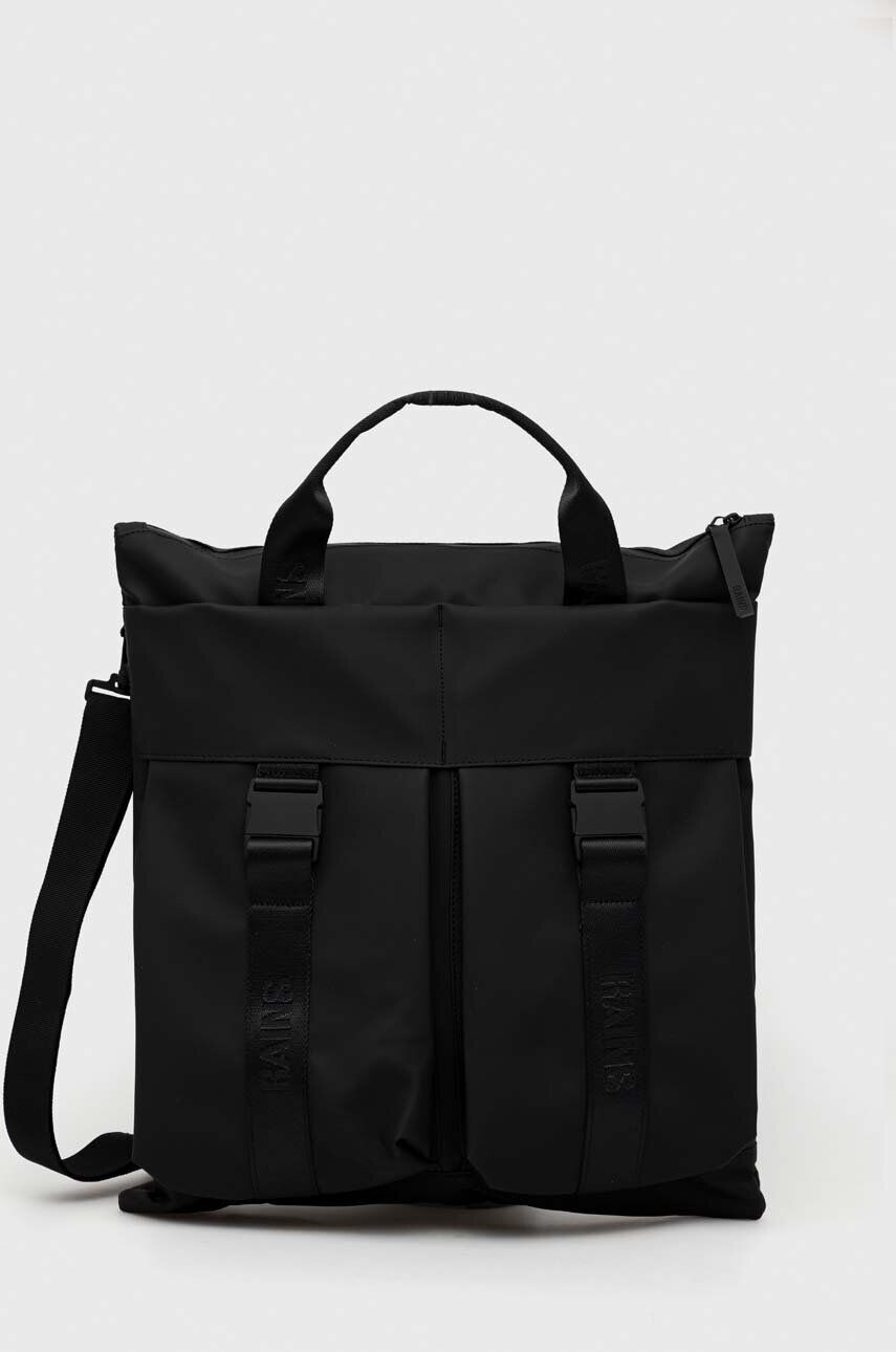 Rains Чанта 13790 Trail Tote Bag в черно - Pepit.bg