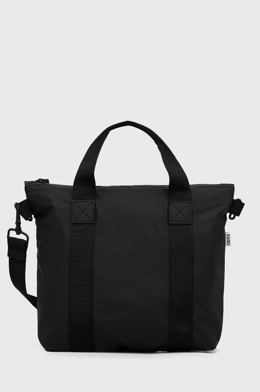 Rains Чанта 13920 Tote Bag Mini в черно - Pepit.bg