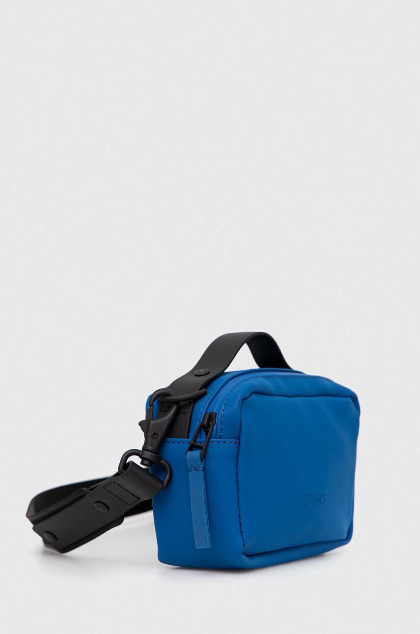 Rains Чанта през рамо 13070 Box Bag Micro в синьо - Pepit.bg