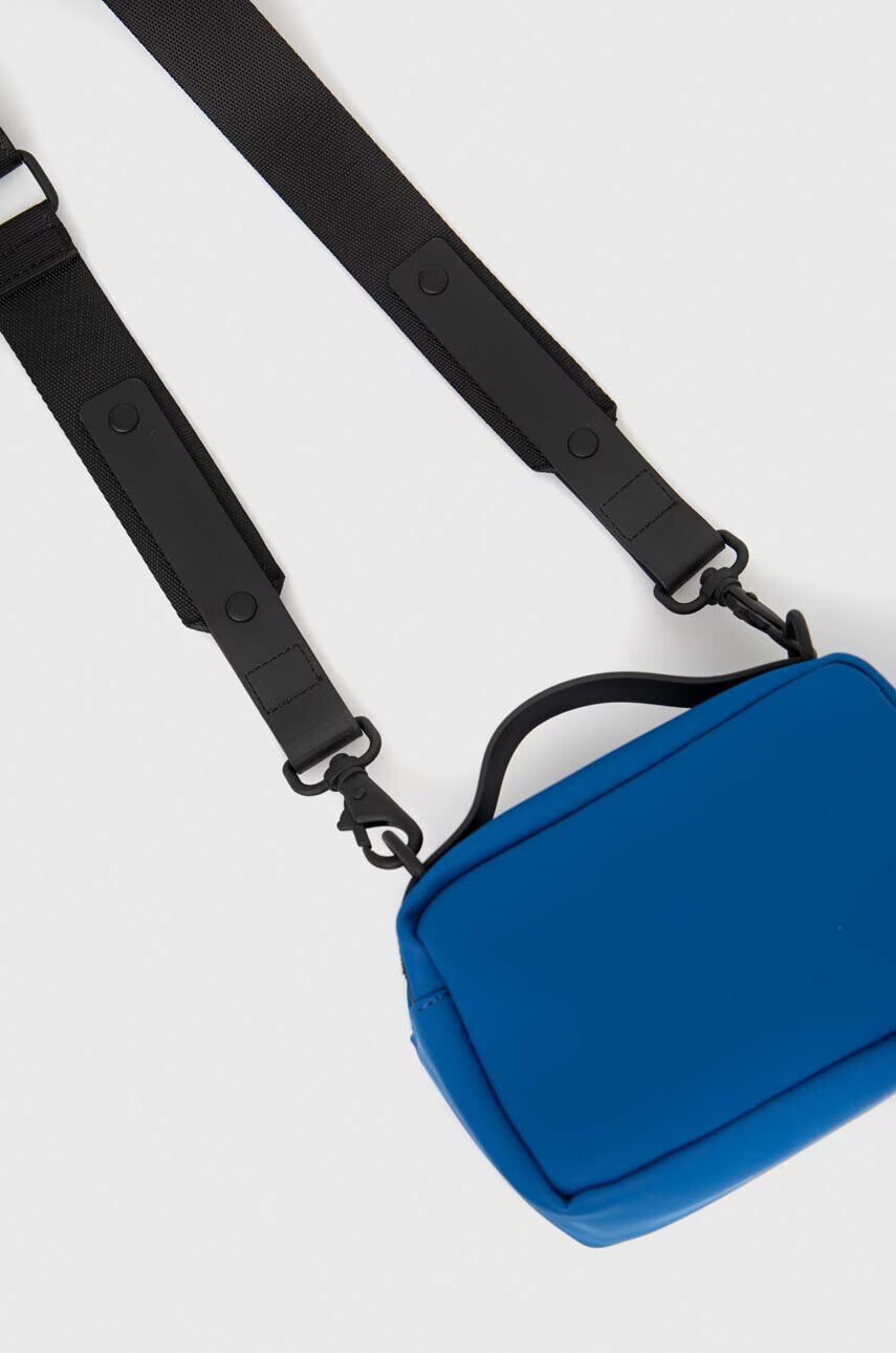 Rains Чанта през рамо 13070 Box Bag Micro в синьо - Pepit.bg