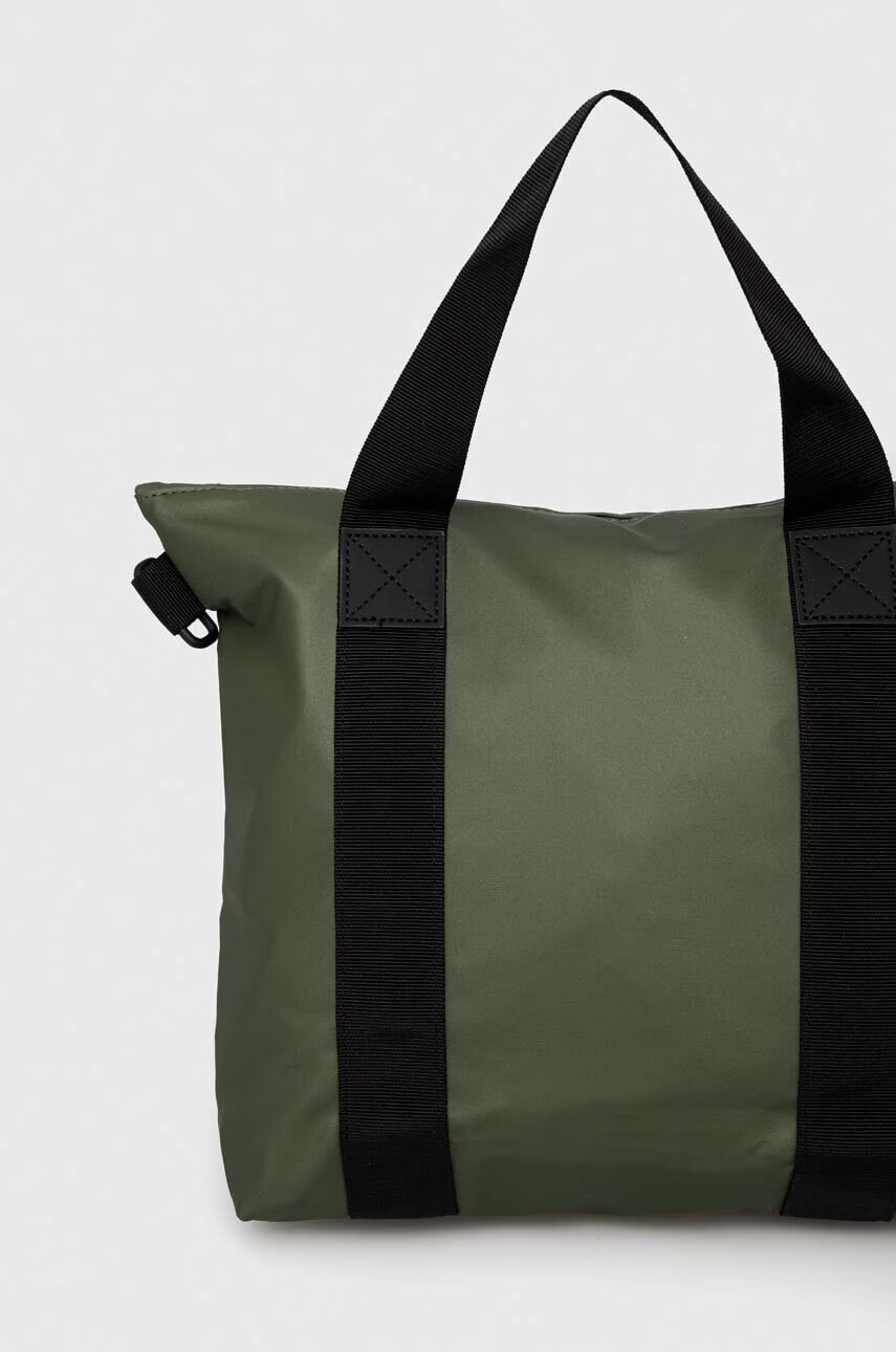 Rains Чанта през рамо 13920 Tote Bag Mini в зелено - Pepit.bg