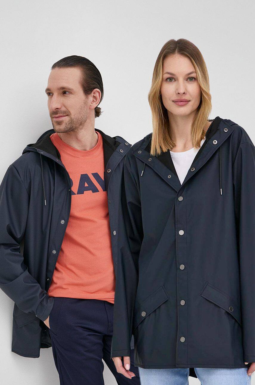 Rains Яке 12010 Jacket в тъмносиньо с преходна изолация - Pepit.bg