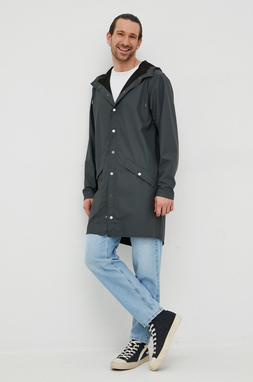 Rains Яке 12020 Long Jacket - Pepit.bg