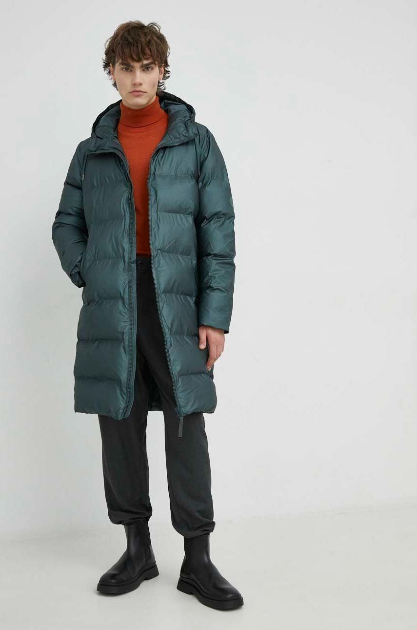 Rains Яке 15070 long puffer jacket - Pepit.bg