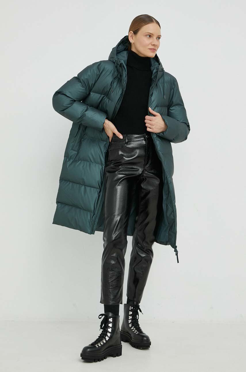 Rains Яке 15070 long puffer jacket - Pepit.bg