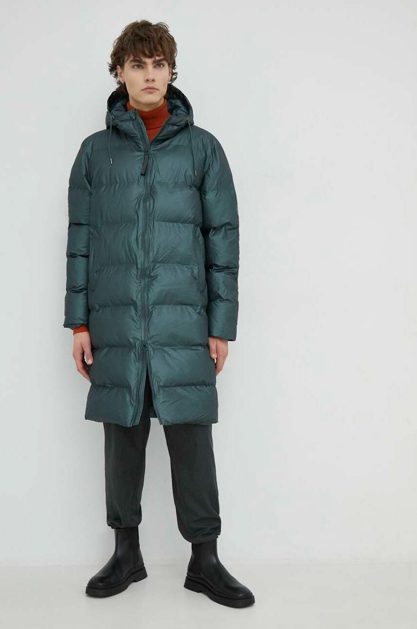 Rains Яке 15070 long puffer jacket - Pepit.bg