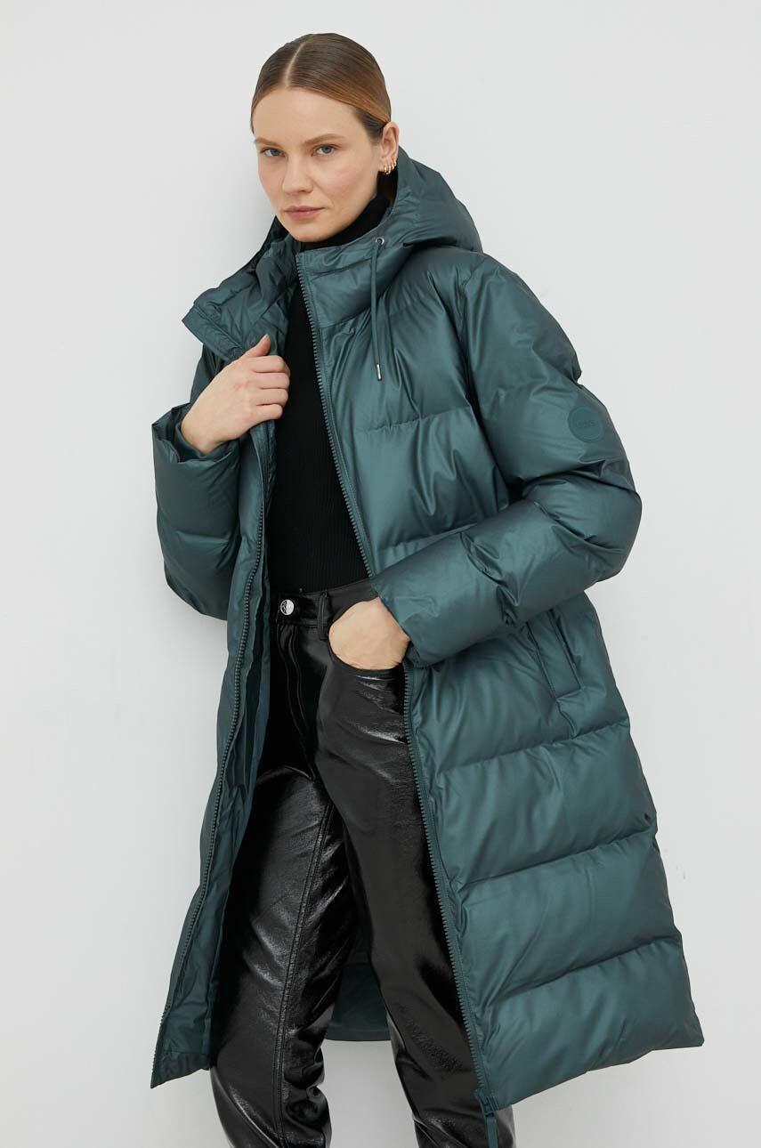 Rains Яке 15070 long puffer jacket - Pepit.bg