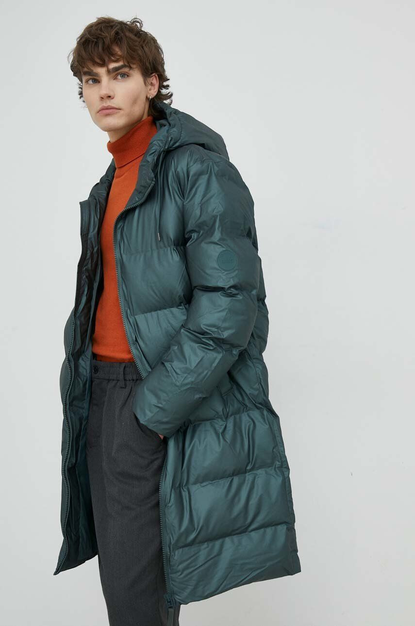 Rains Яке 15070 long puffer jacket - Pepit.bg