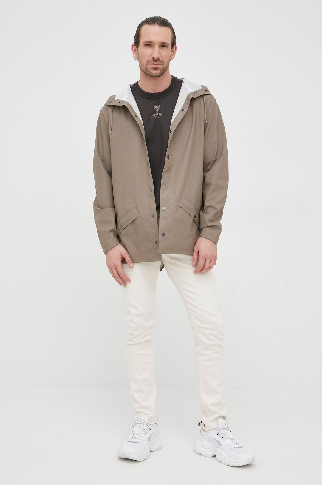 Rains Яке 12010 Jacket в лилаво с преходна изолация - Pepit.bg