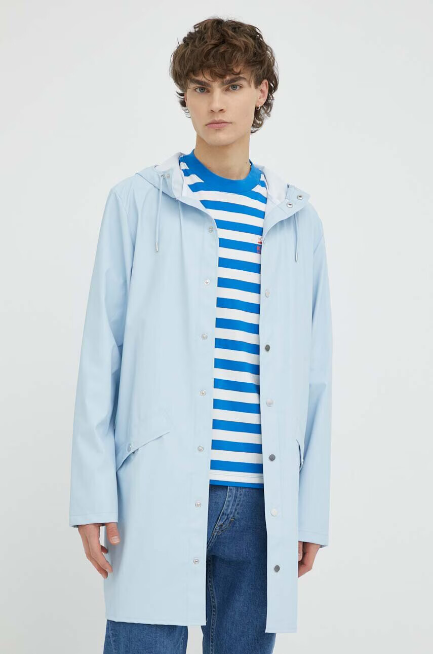Rains Непромокаемо яке 12020 Long Jacket в синьо с преходна изолация - Pepit.bg