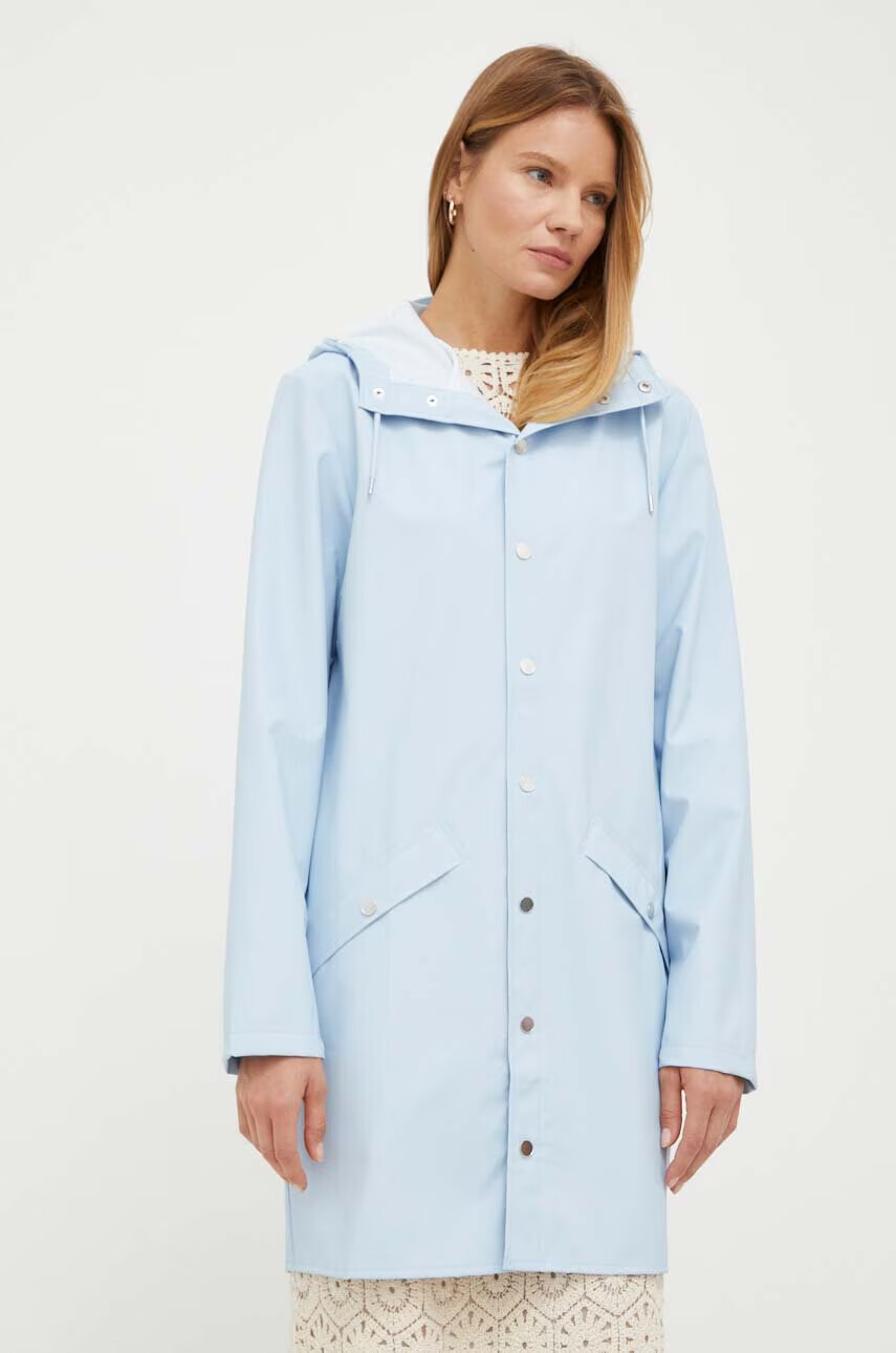 Rains Непромокаемо яке 12020 Long Jacket в синьо с преходна изолация - Pepit.bg