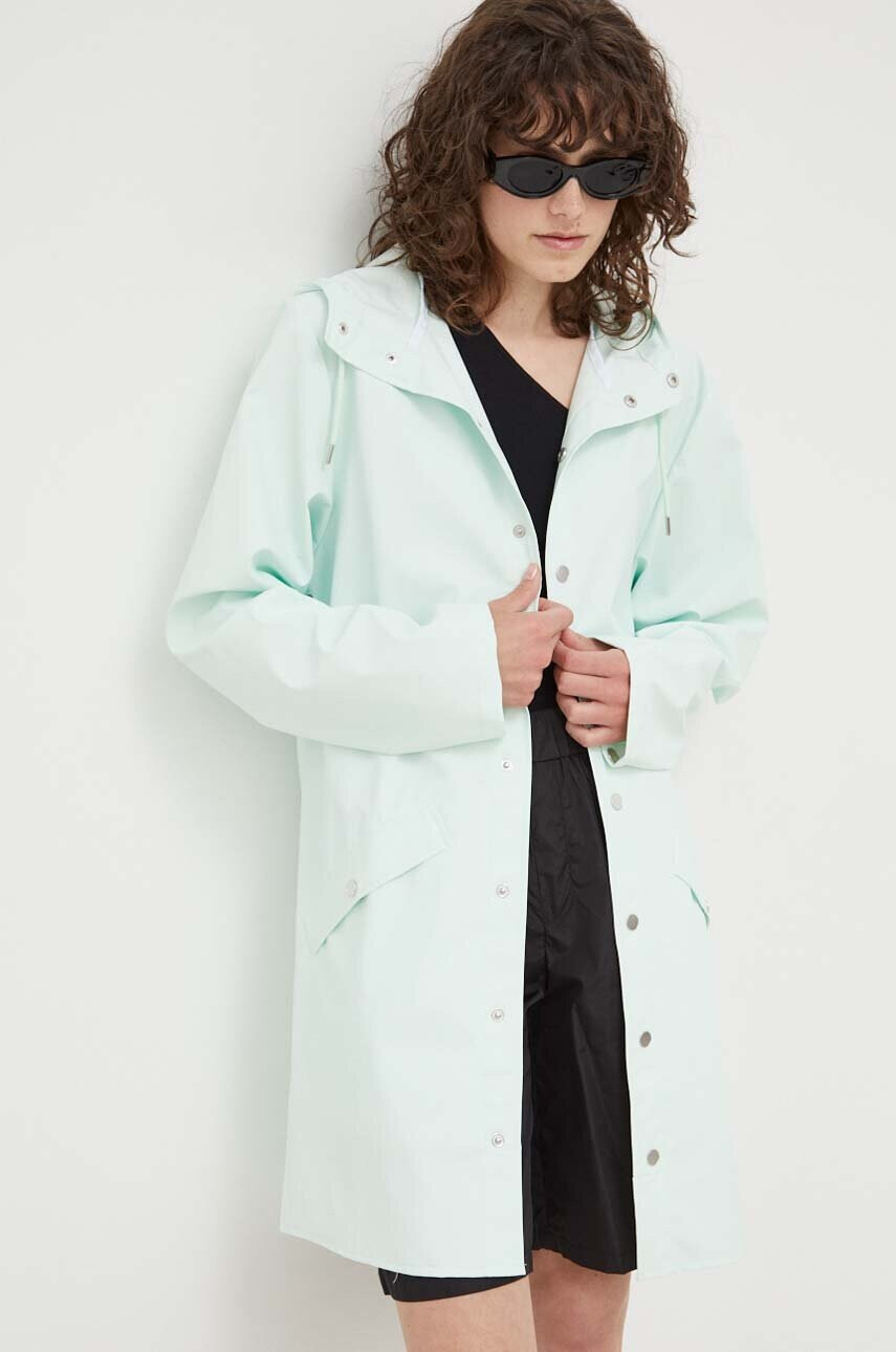 Rains Непромокаемо яке 12020 Long Jacket в зелено с преходна изолация - Pepit.bg