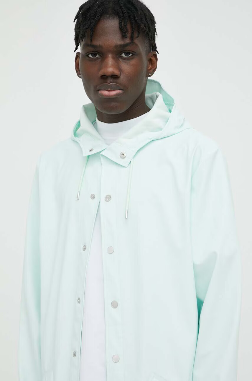 Rains Непромокаемо яке 12020 Long Jacket в зелено с преходна изолация - Pepit.bg