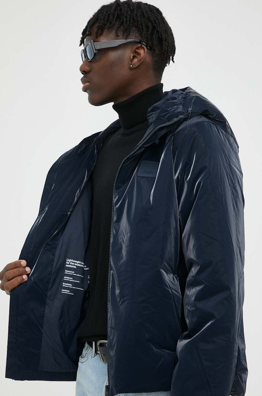 Rains Непромокаемо яке 15700 Loop Jacket в тъмносиньо със зимна изолация - Pepit.bg