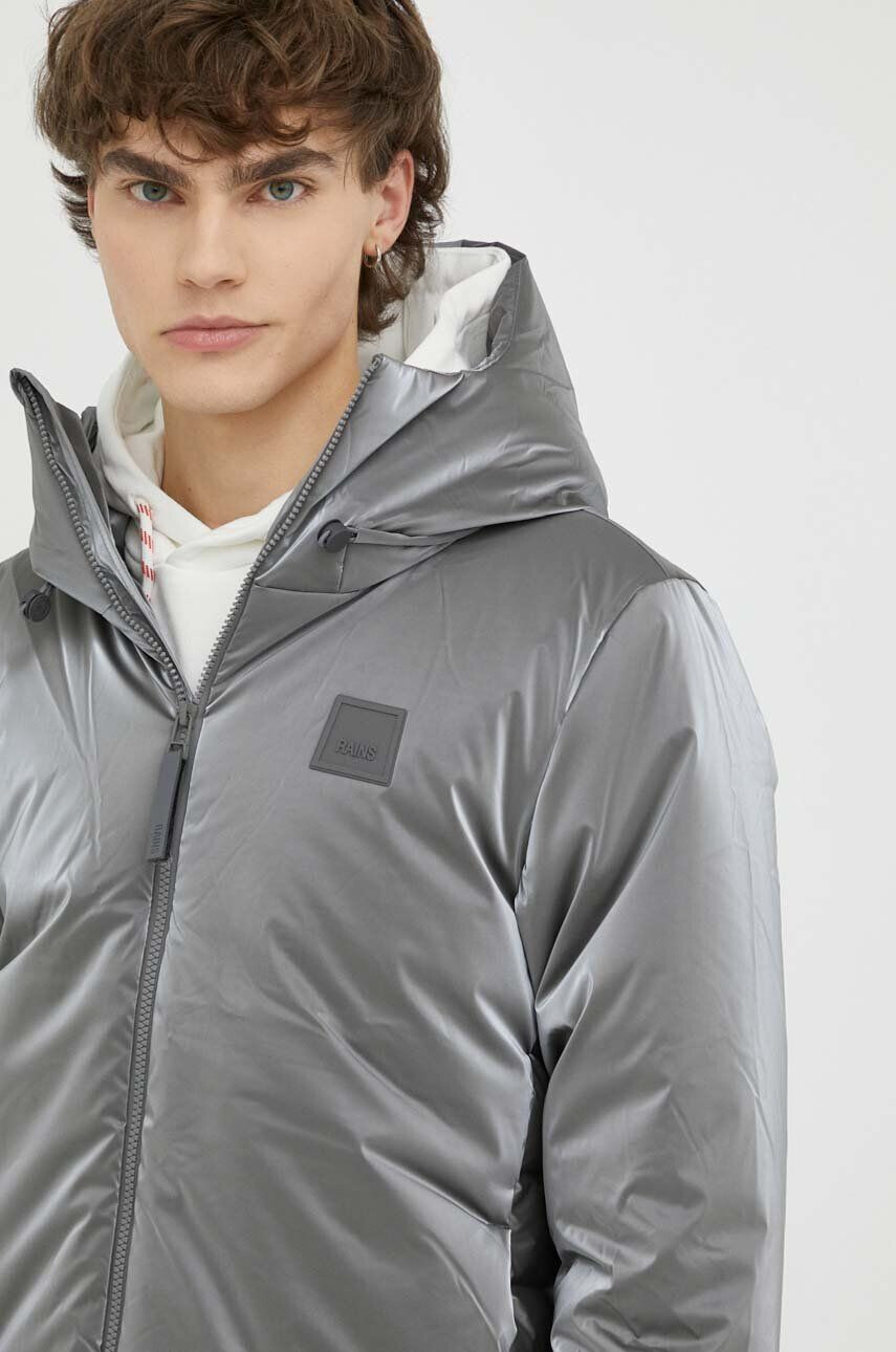 Rains Непромокаемо яке 15700 Loop Jacket в сребристо със зимна изолация - Pepit.bg