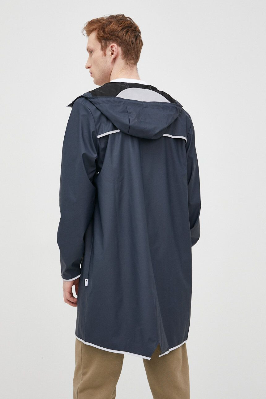 Rains Непромокаемо яке 18540 Long Jacket Reflective в тъмносиньо с преходна изолация - Pepit.bg