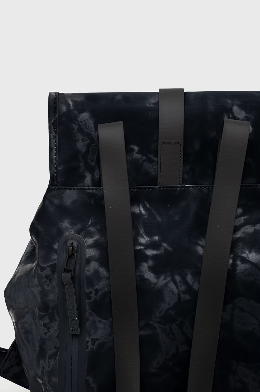 Rains Раница 13870 Bucket Backpack в тъмносиньо голям размер с десен - Pepit.bg