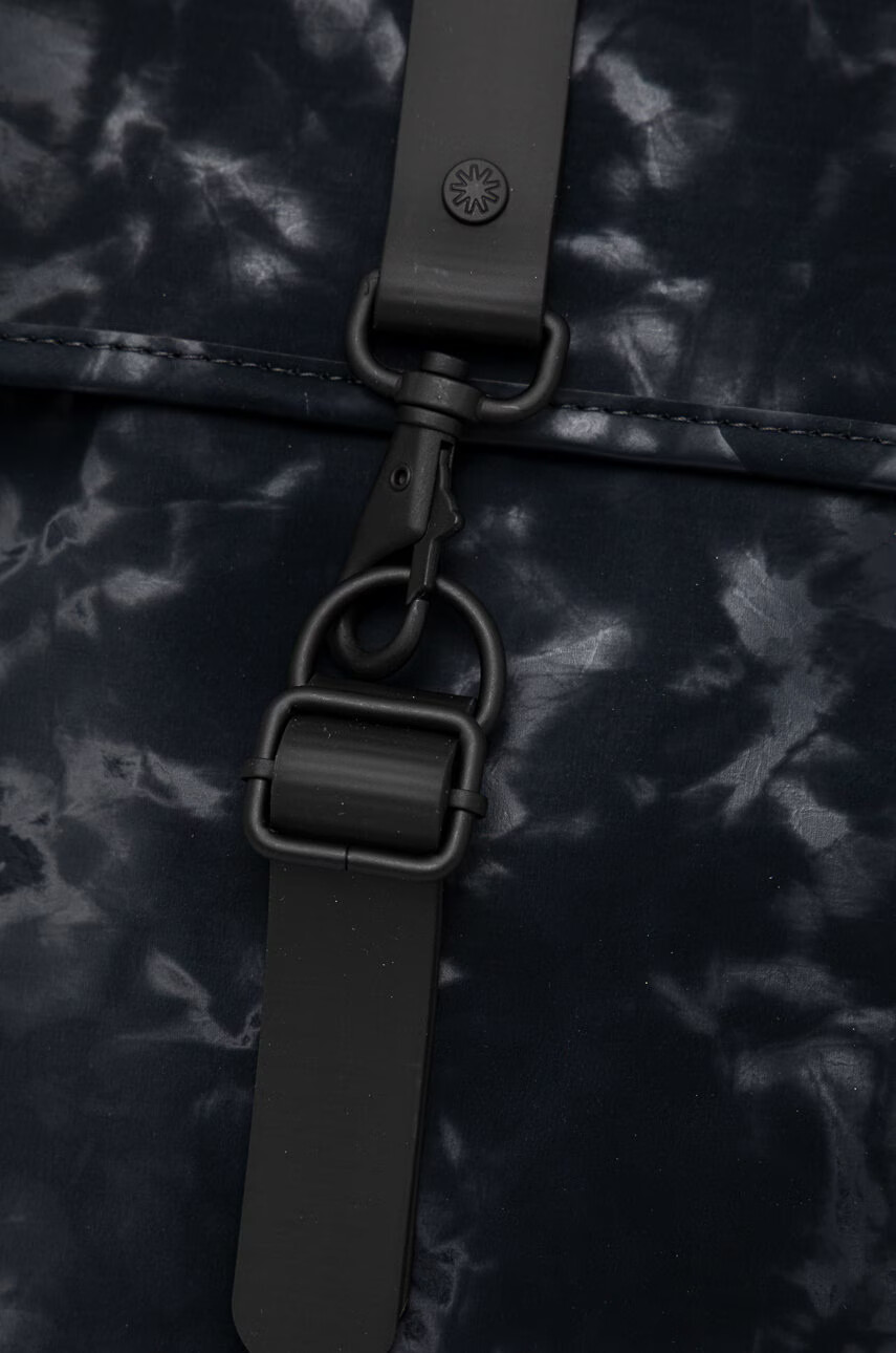 Rains Раница 13870 Bucket Backpack в тъмносиньо голям размер с десен - Pepit.bg