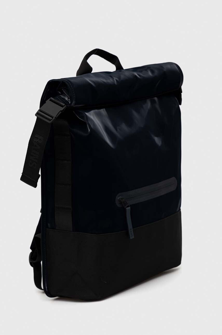 Rains Раница 13760 Trail Rolltop Backpack в тъмносиньо голям размер с изчистен дизайн - Pepit.bg