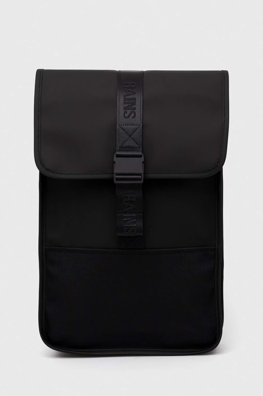 Rains Раница 13780 Trail Backpack Mini в черно голям размер с изчистен дизайн - Pepit.bg