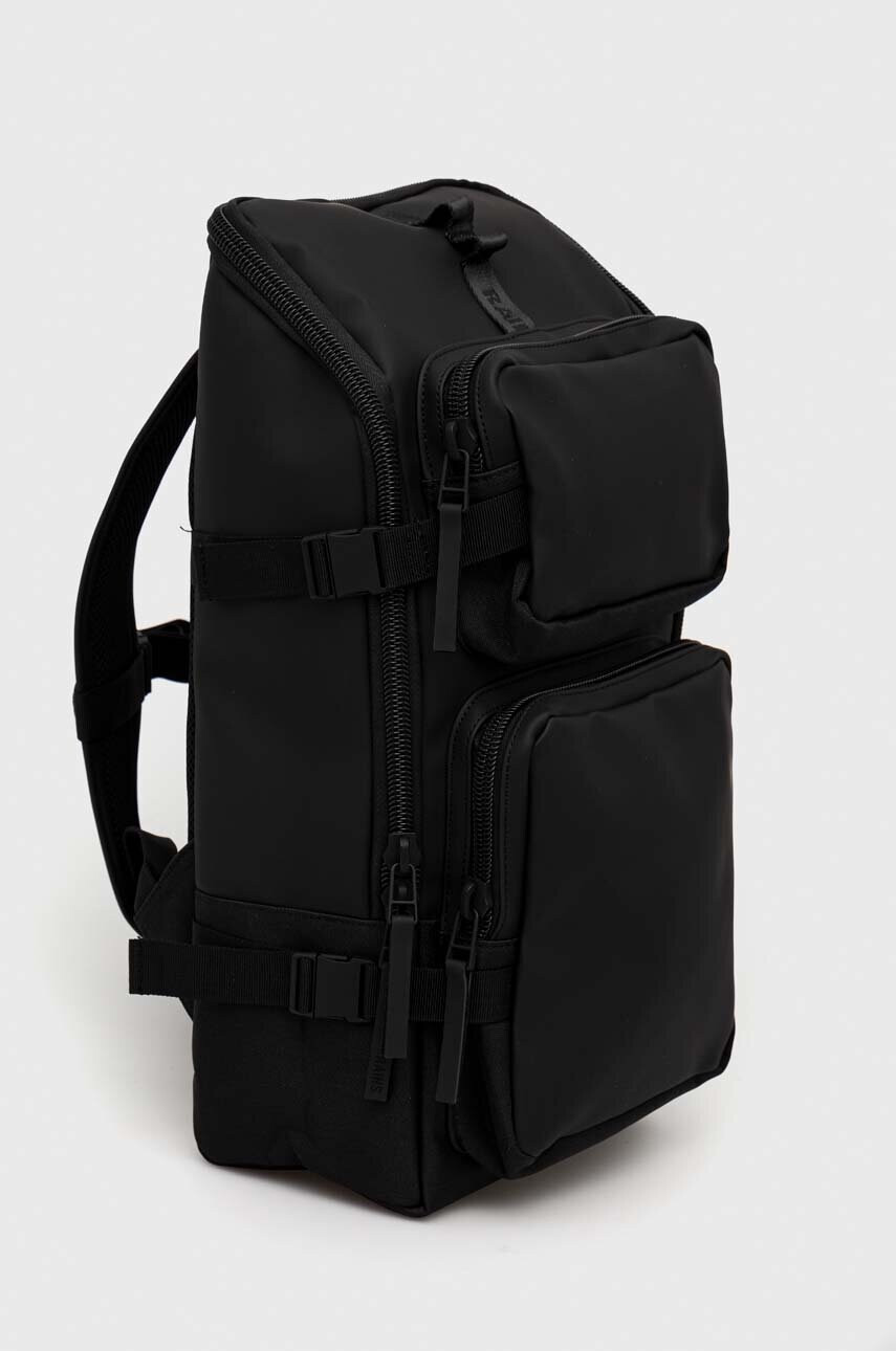 Rains Раница 13800 Trail Cargo Backpack в черно голям размер с изчистен дизайн - Pepit.bg