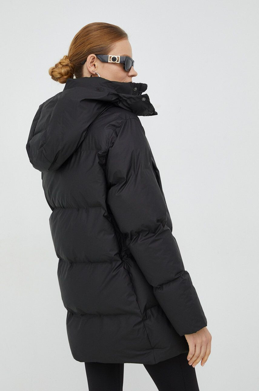 Rains Яке 15040 Boxy Puffer Parka в черно със зимна изолация - Pepit.bg