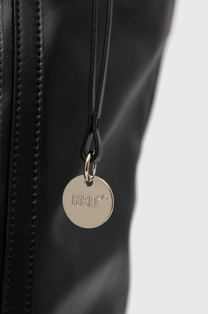 Red Valentino Кожена чанта в черно - Pepit.bg