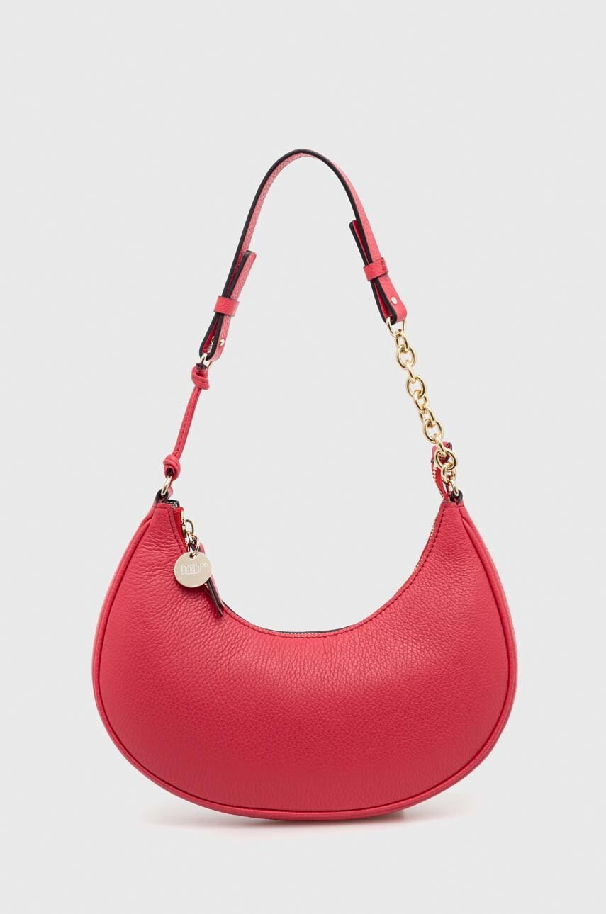 Red Valentino Кожена чанта в червено - Pepit.bg