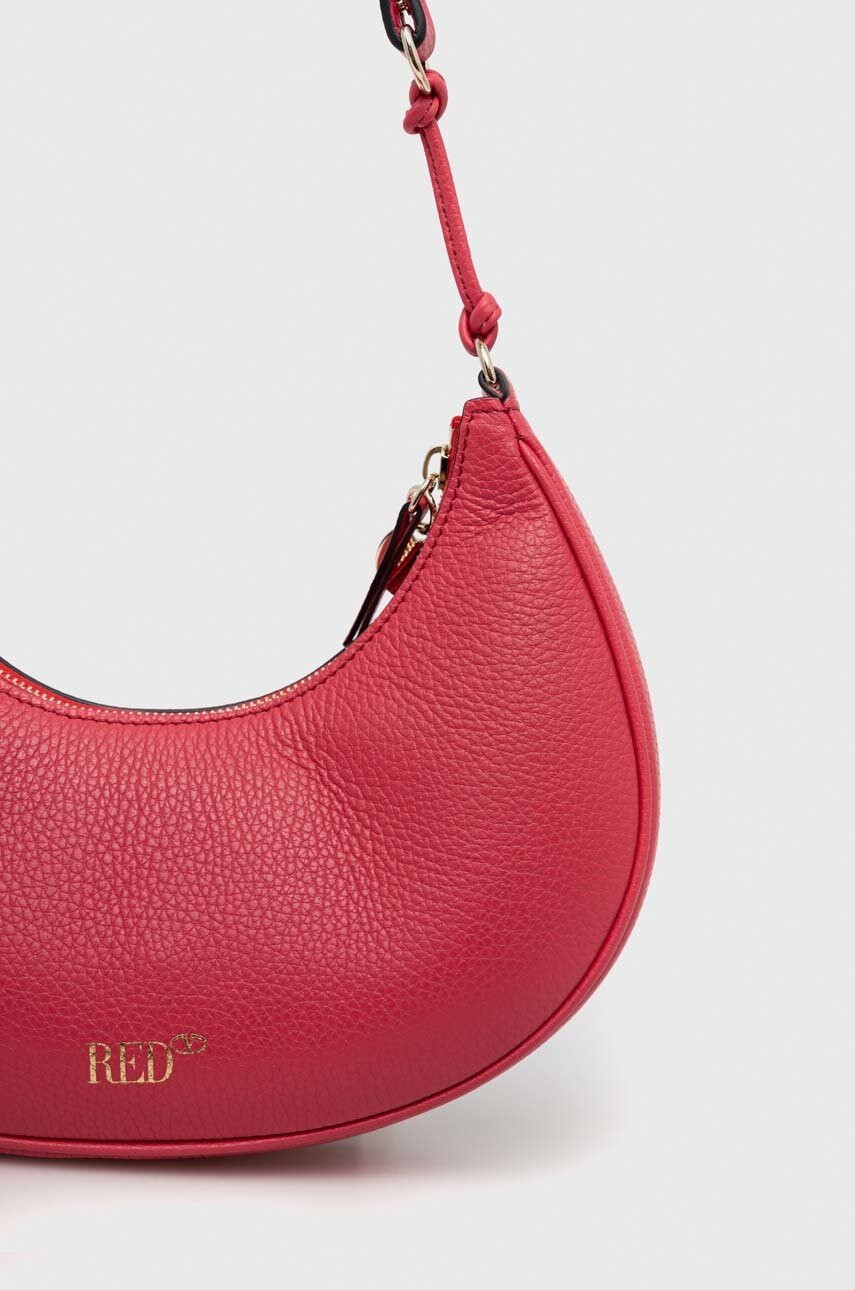 Red Valentino Кожена чанта в червено - Pepit.bg