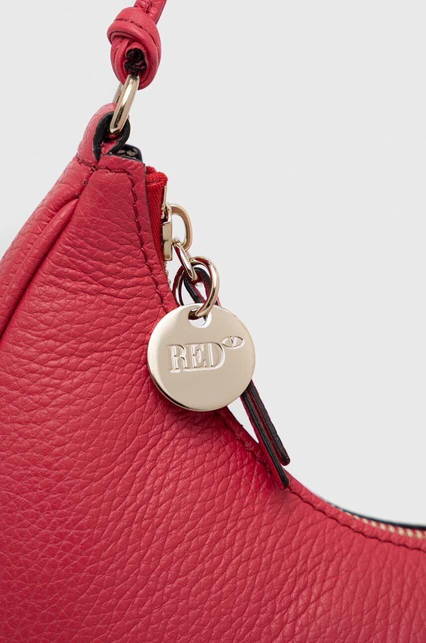 Red Valentino Кожена чанта в червено - Pepit.bg